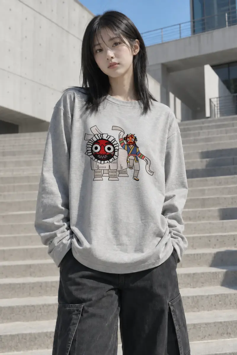 "Masked Lion Dance" Unisex Longsleeve T-shirt | Gildan 2400