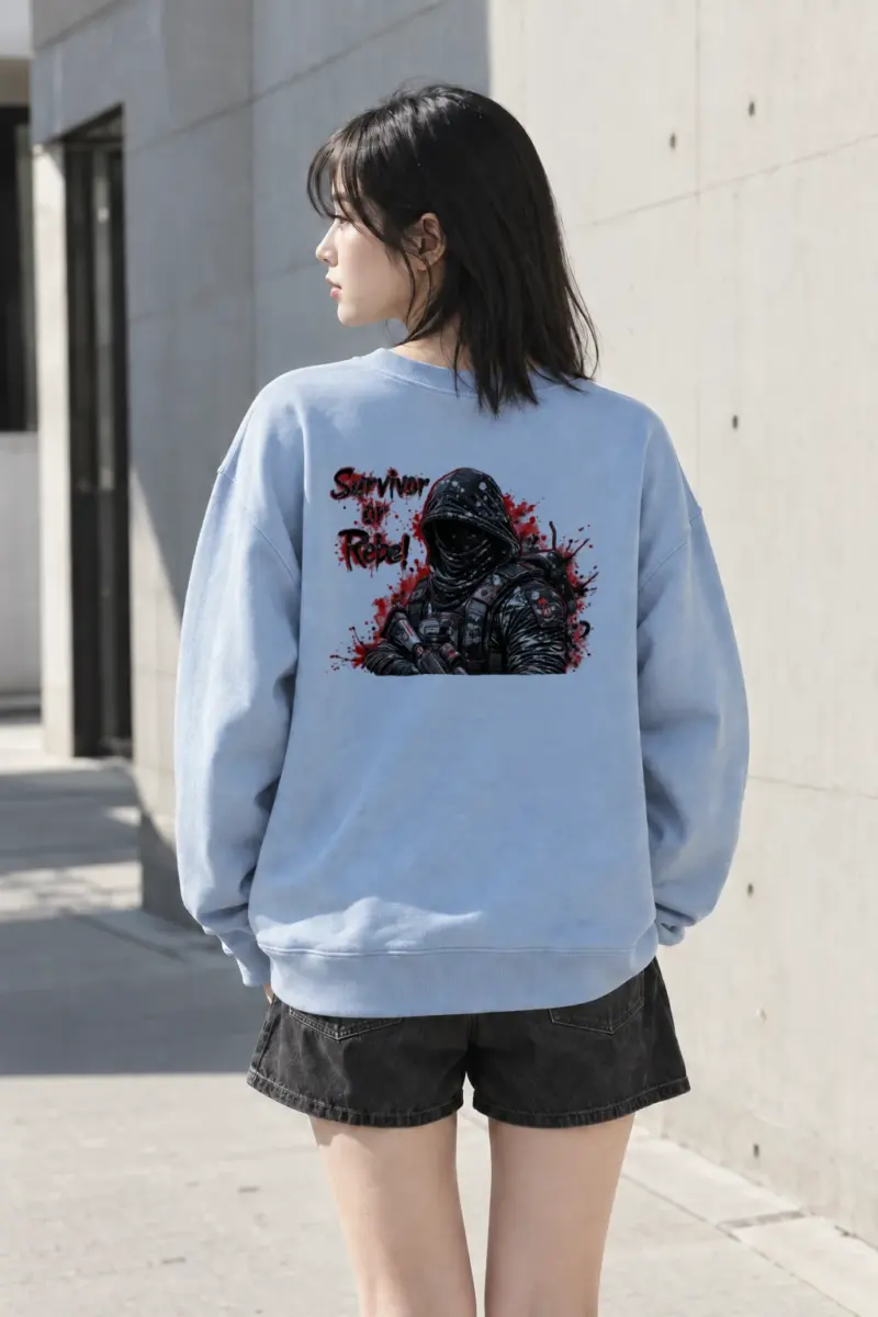 "Masked Tactical Survivor" Heavy Blend Unisex Crewneck Sweatshirt | Gildan 18000