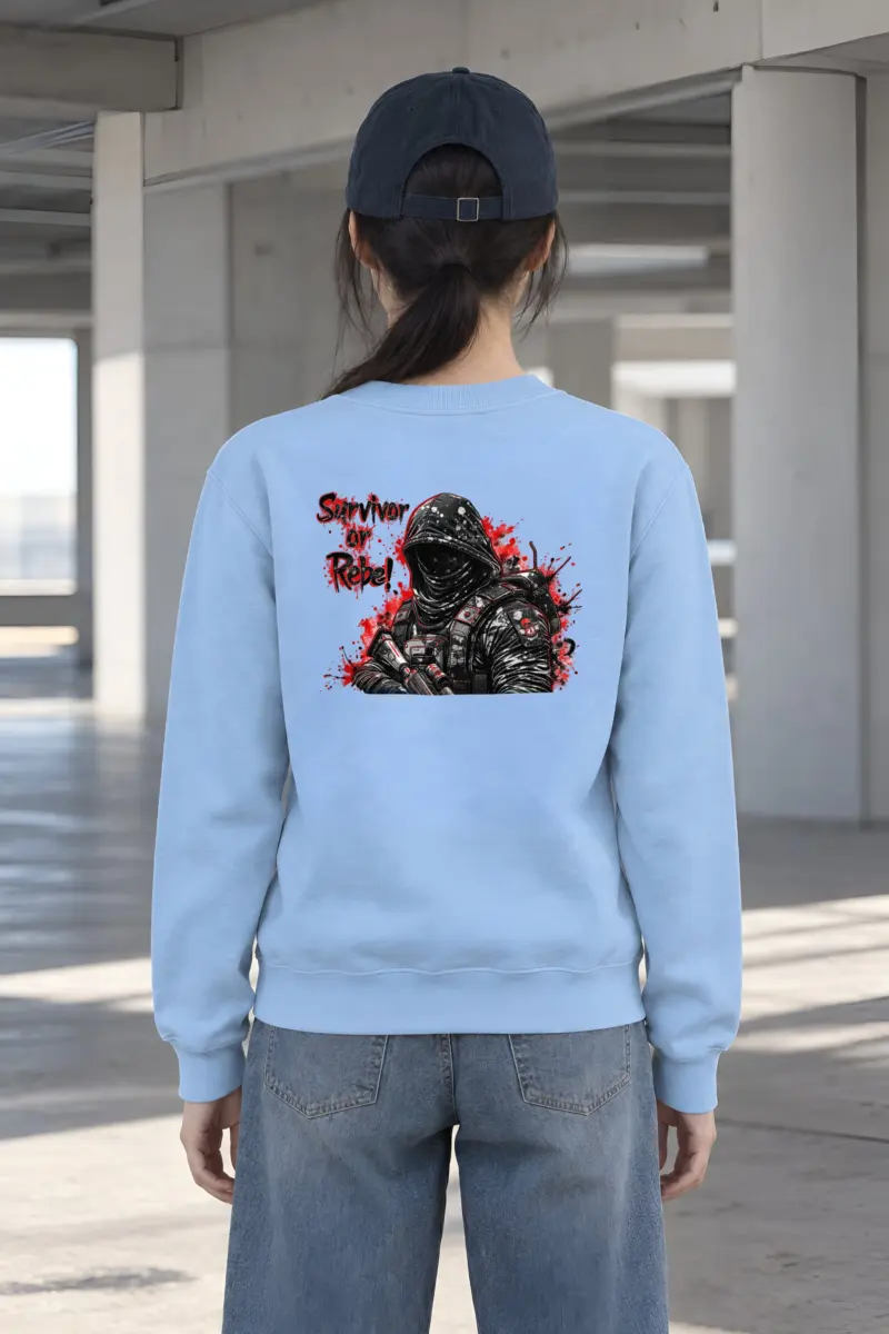 "Masked Tactical Survivor" Heavy Blend Unisex Crewneck Sweatshirt