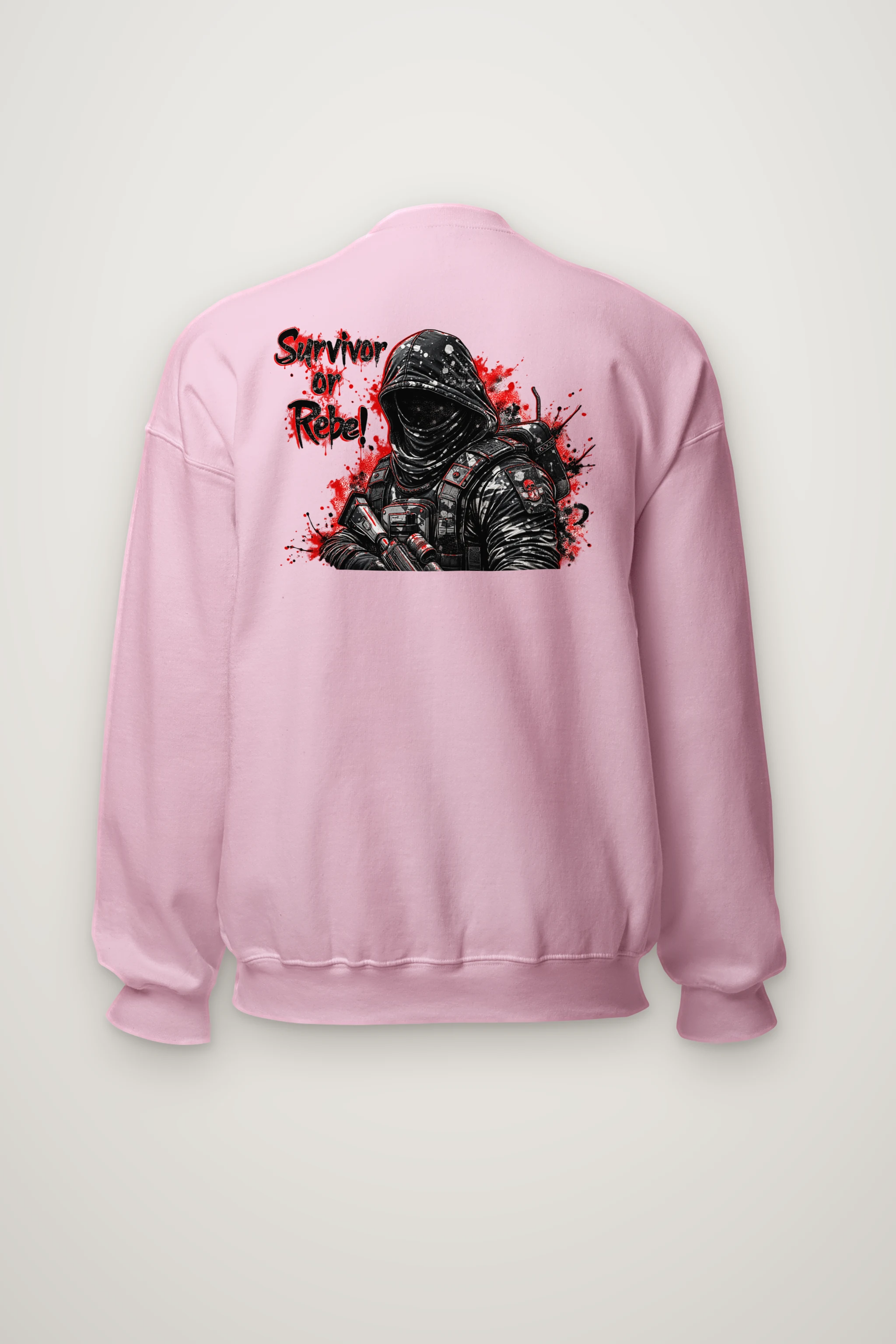 "Masked Tactical Survivor" Heavy Blend Unisex Crewneck Sweatshirt