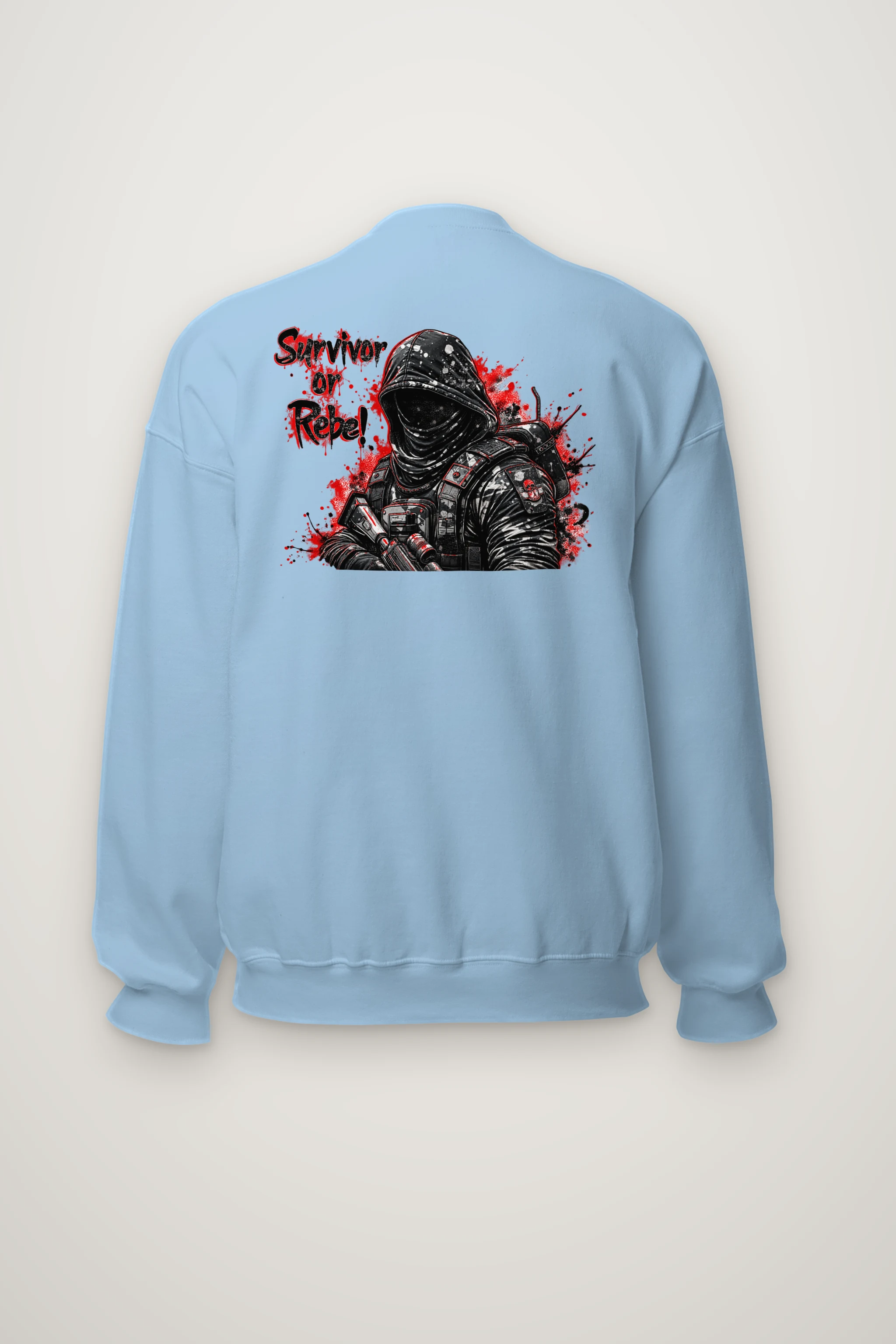"Masked Tactical Survivor" Heavy Blend Unisex Crewneck Sweatshirt