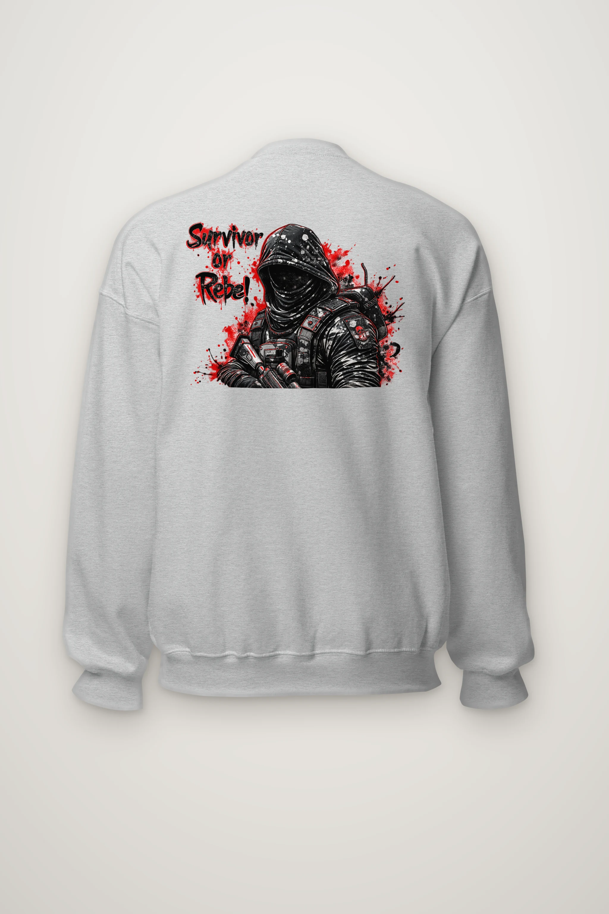 "Masked Tactical Survivor" Heavy Blend Unisex Crewneck Sweatshirt