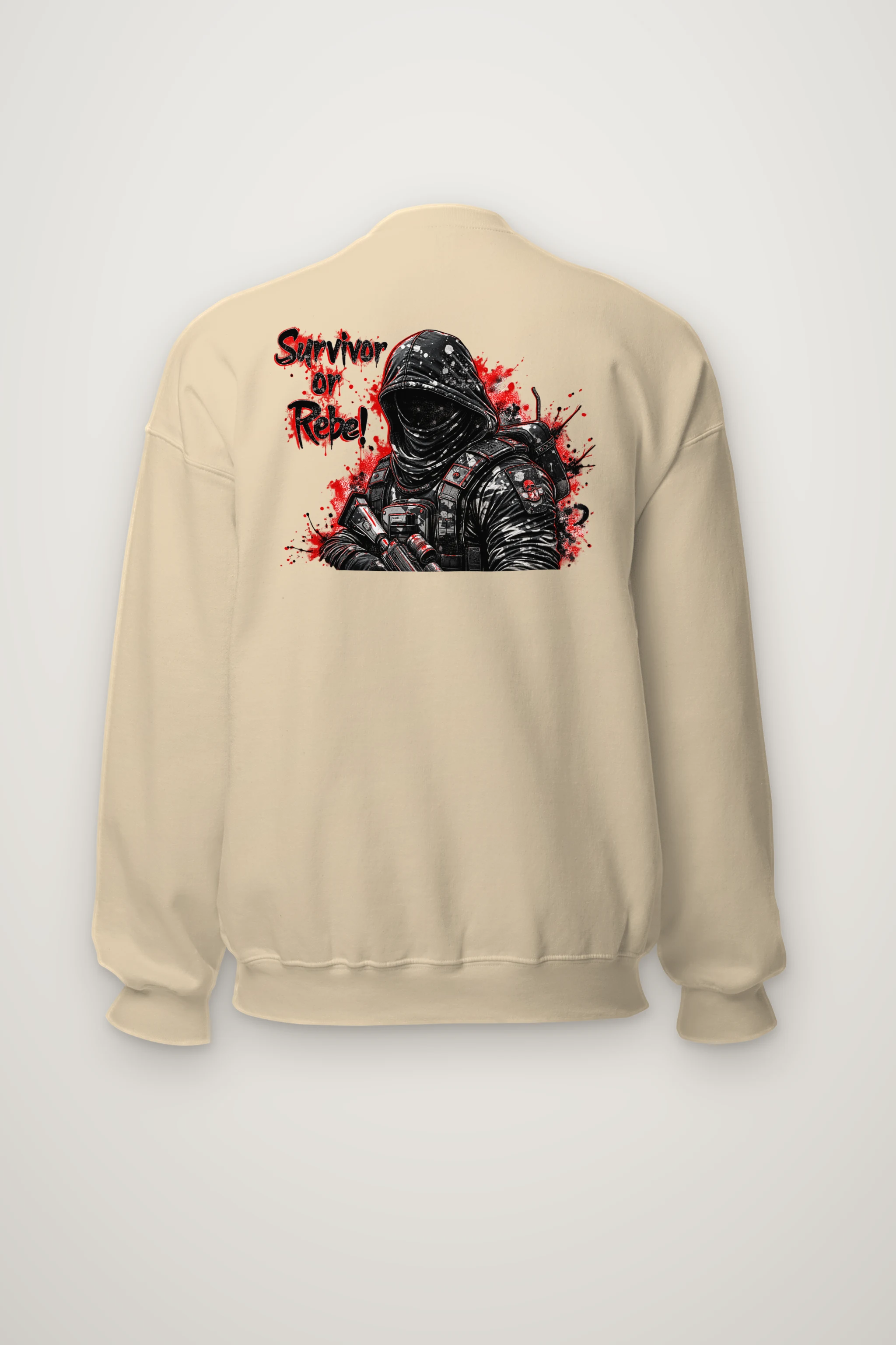 "Masked Tactical Survivor" Heavy Blend Unisex Crewneck Sweatshirt