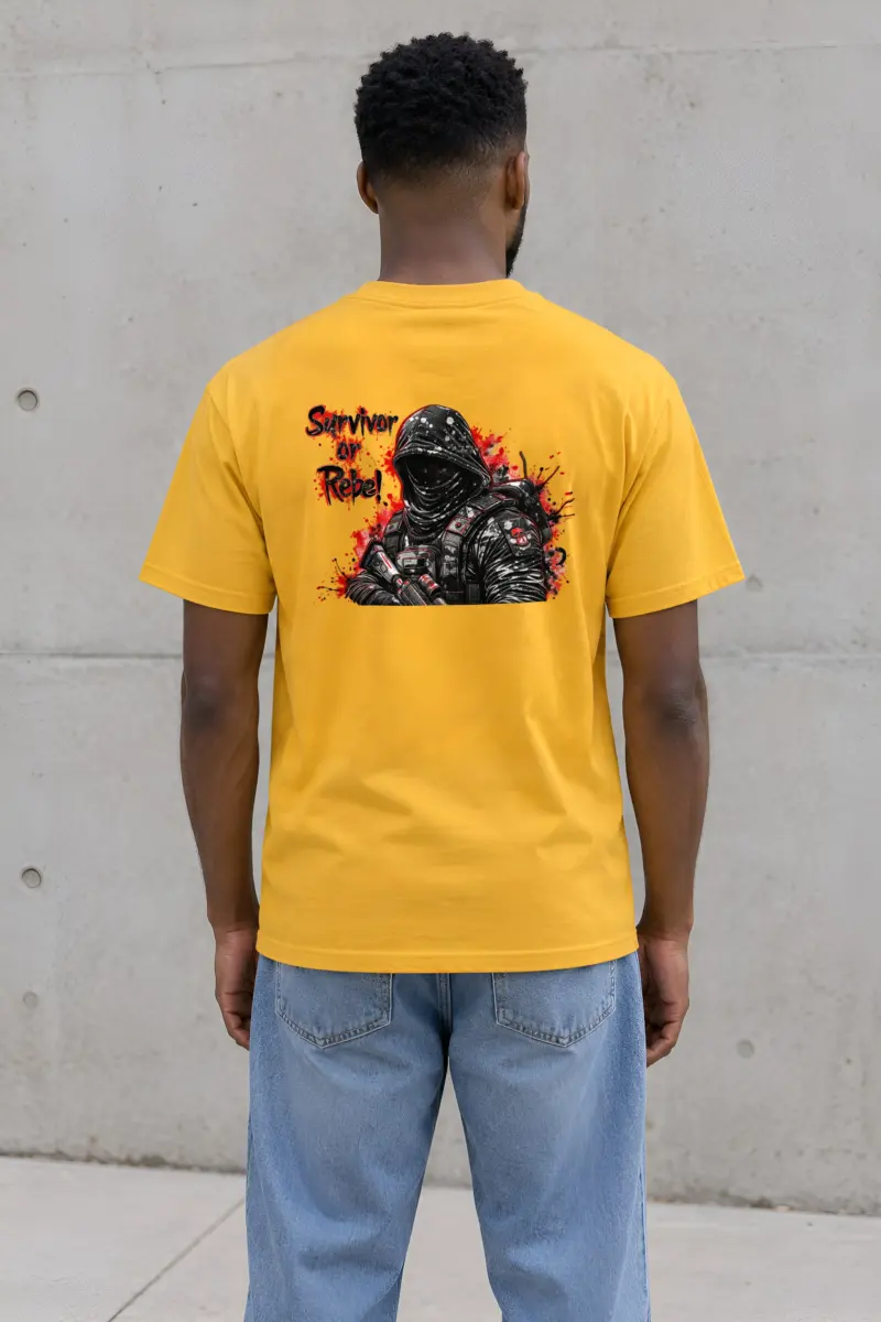 "Masked Tactical Survivor" Heavyweight Unisex Crewneck T-shirt