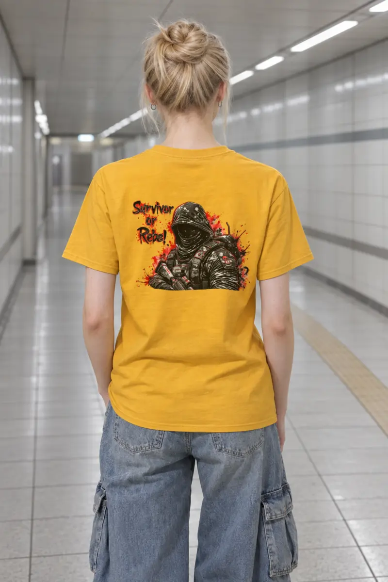 "Masked Tactical Survivor" Heavyweight Unisex Crewneck T-shirt