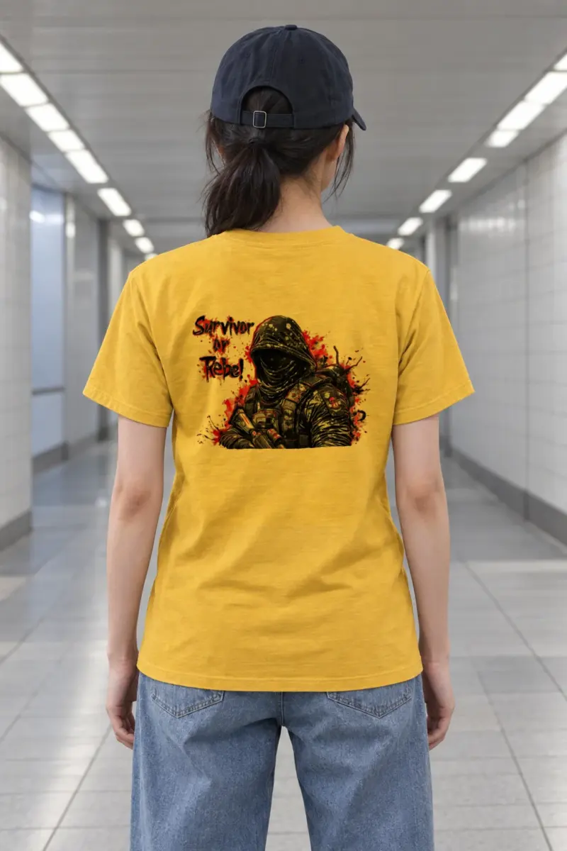 "Masked Tactical Survivor" Heavyweight Unisex Crewneck T-shirt