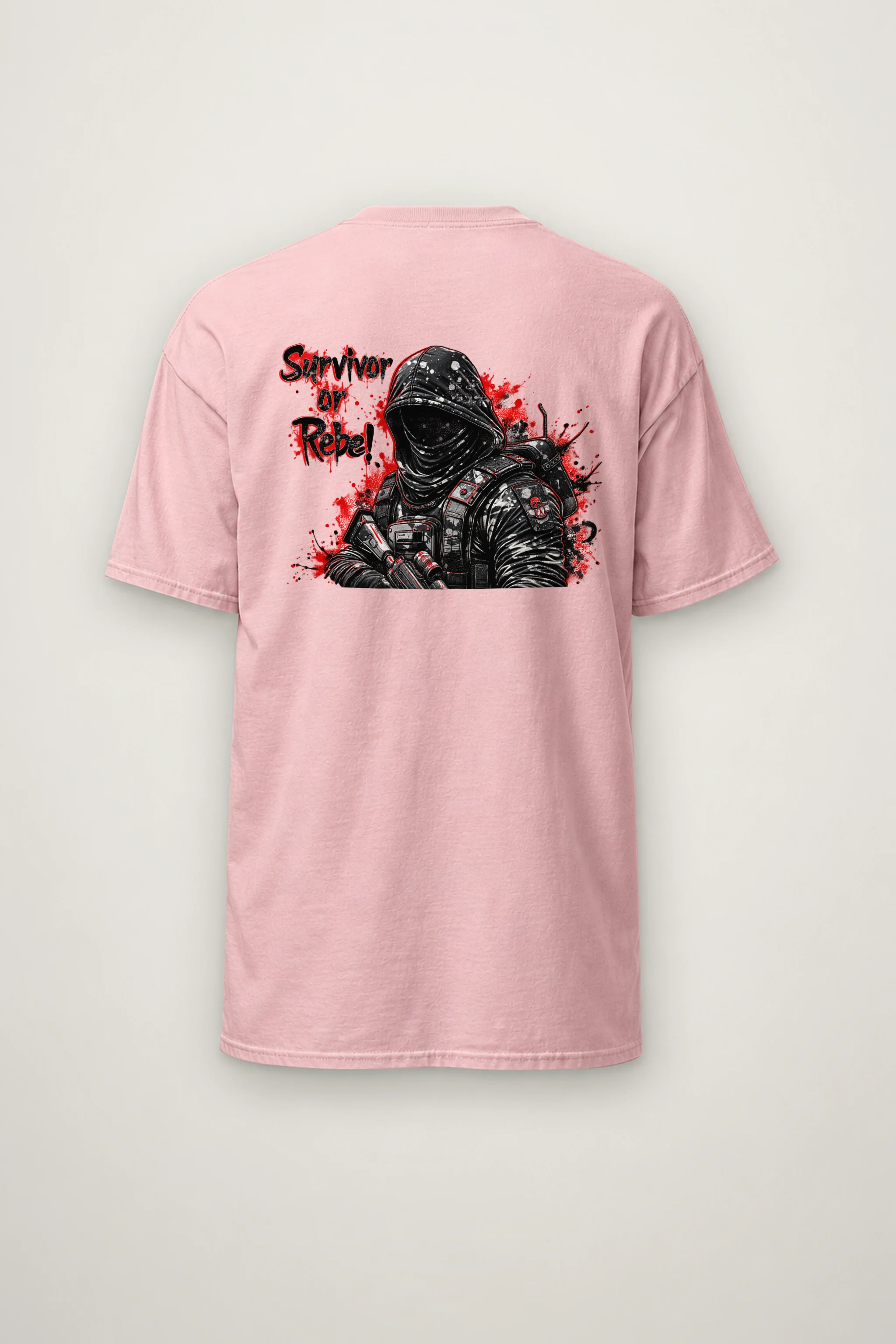 "Masked Tactical Survivor" Heavyweight Unisex Crewneck T-shirt