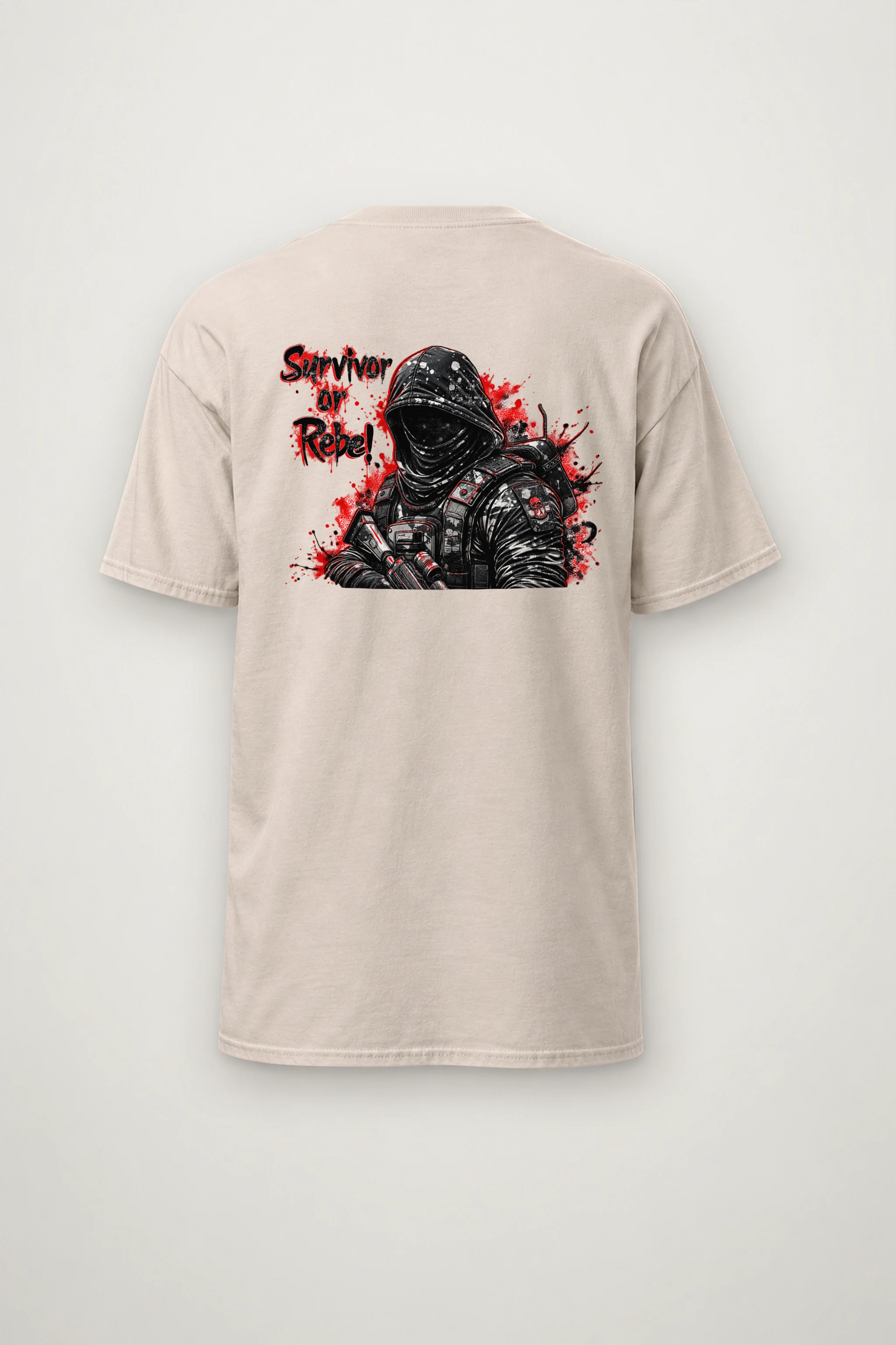 "Masked Tactical Survivor" Heavyweight Unisex Crewneck T-shirt