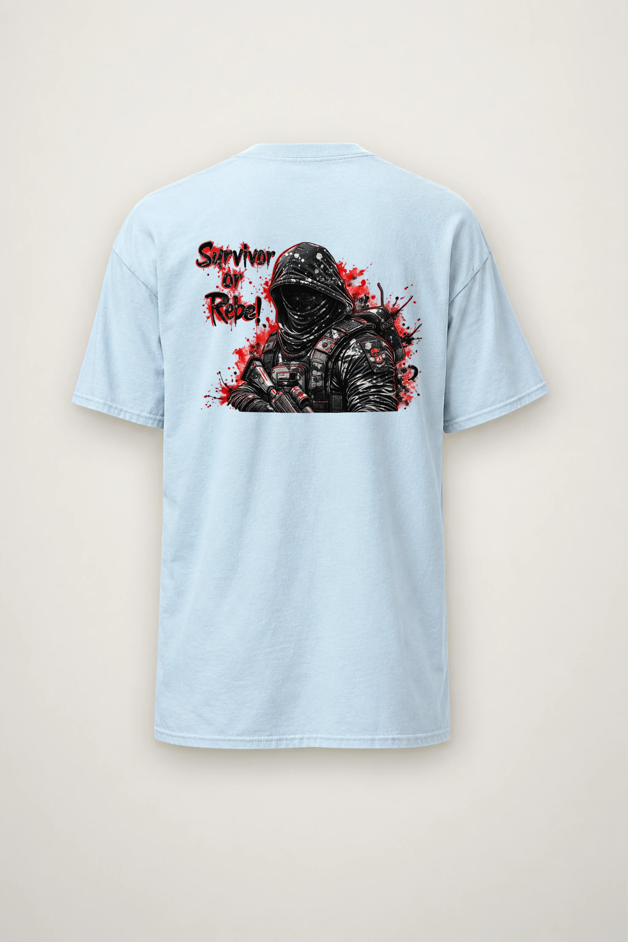 "Masked Tactical Survivor" Heavyweight Unisex Crewneck T-shirt