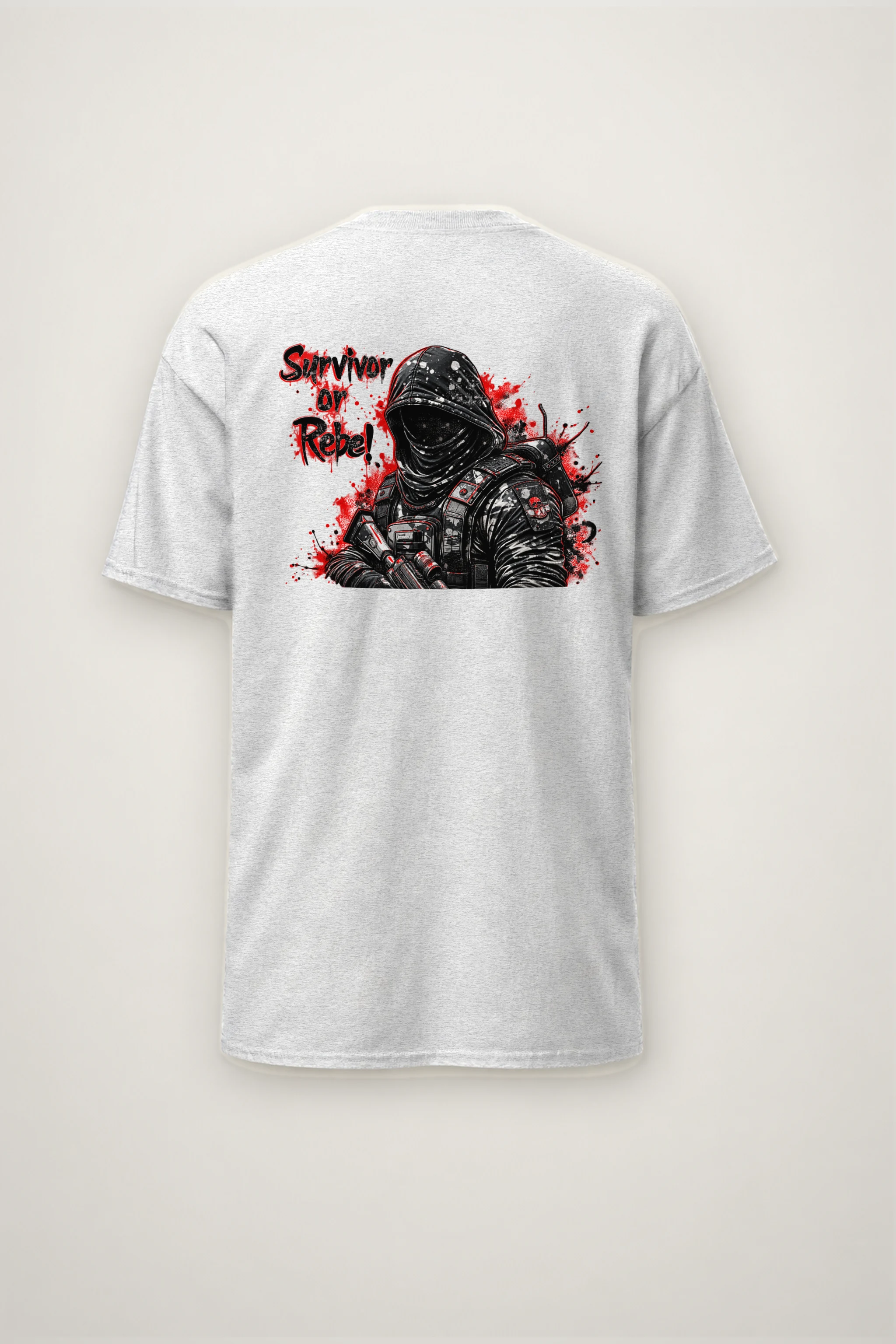 "Masked Tactical Survivor" Heavyweight Unisex Crewneck T-shirt