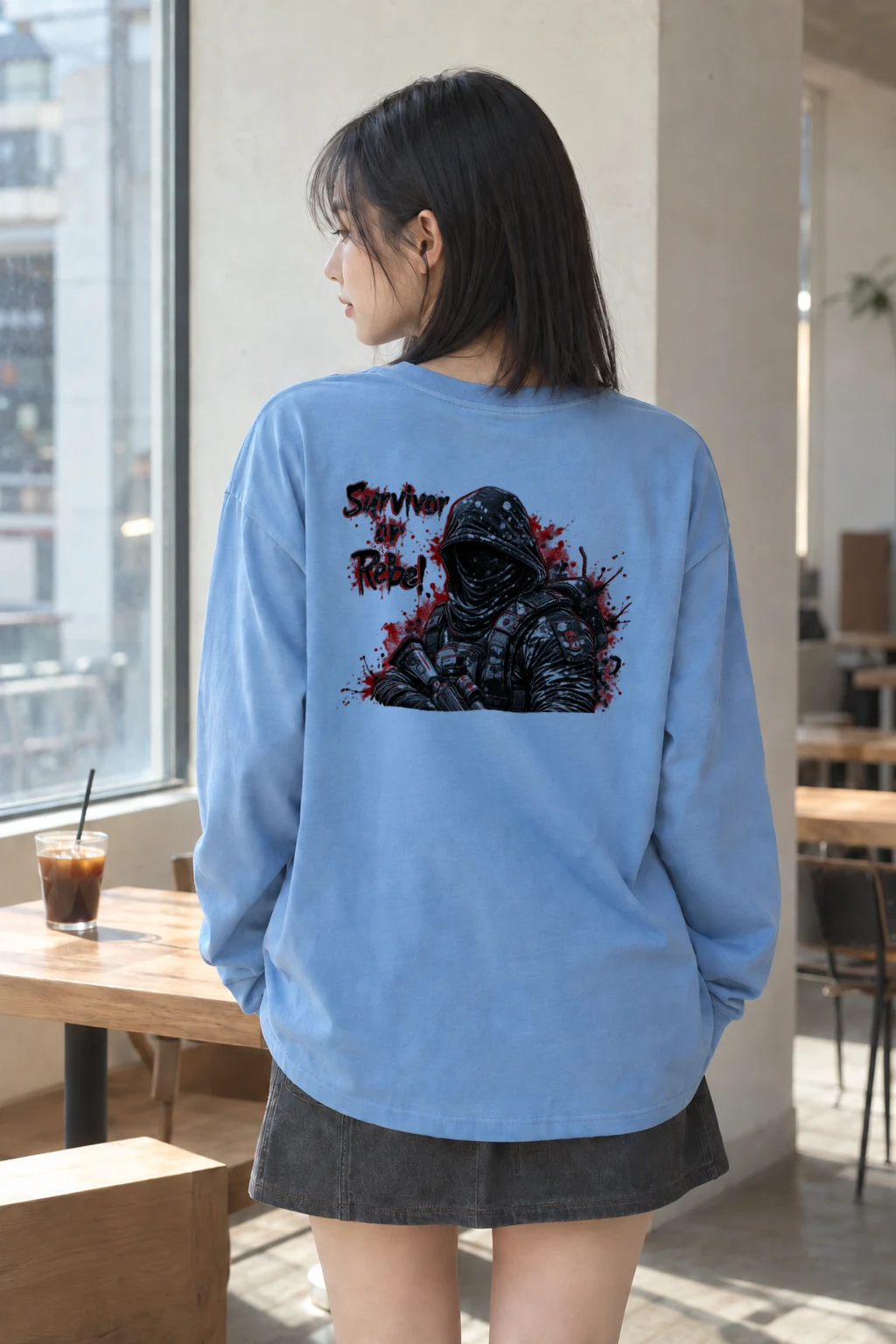 "Masked Tactical Survivor" Unisex Longsleeve T-shirt | Gildan 2400