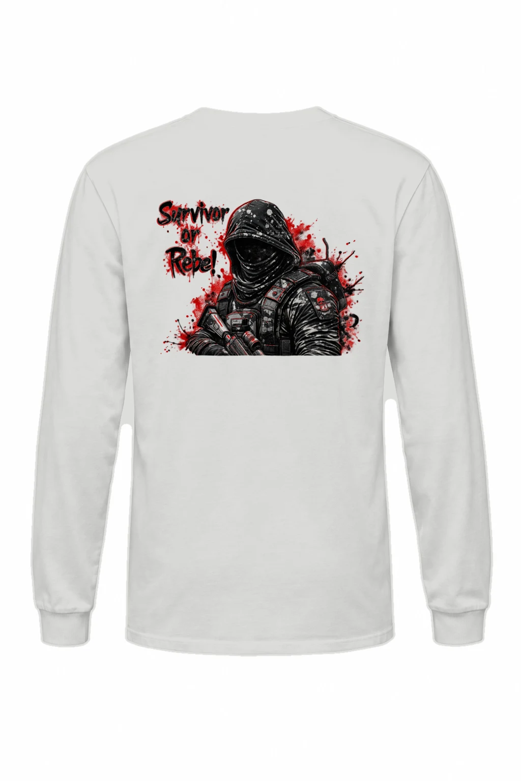 "Masked Tactical Survivor" Unisex Longsleeve T-shirt | Gildan 2400