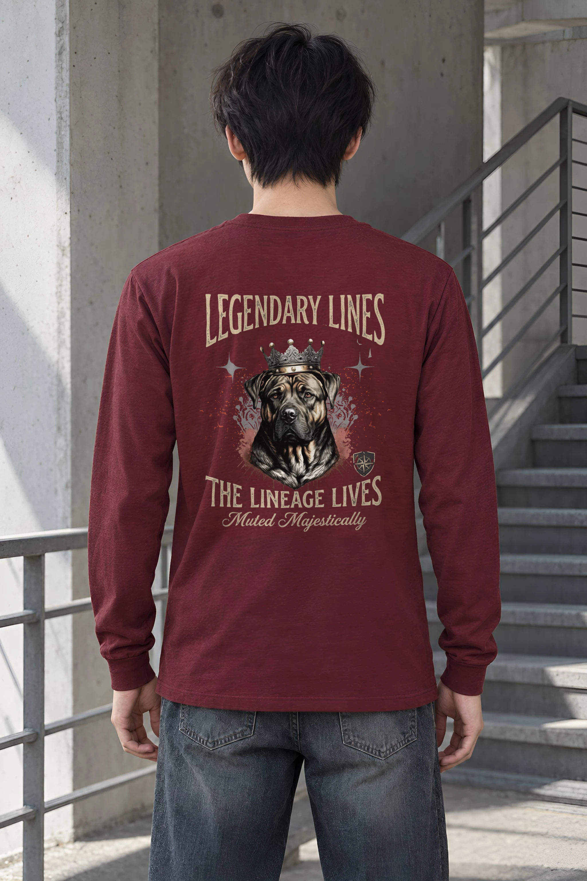 "Mastiff Majesty" Unisex Longsleeve T-shirt