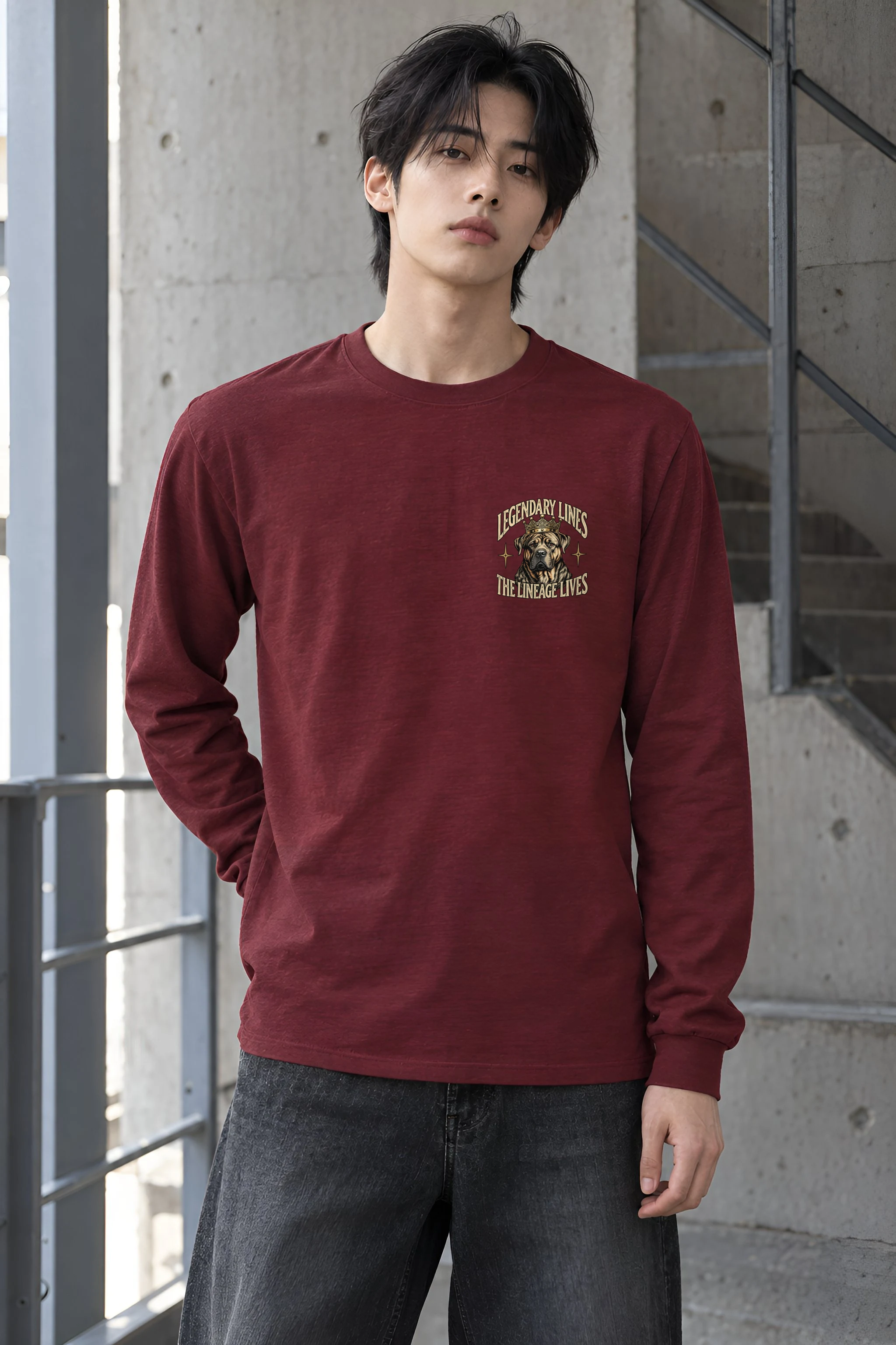"Mastiff Majesty" Unisex Longsleeve T-shirt