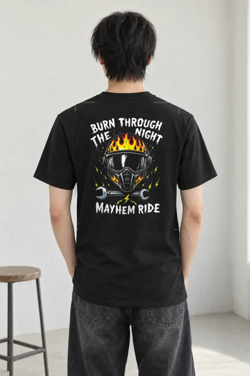 "Mayhem Ride" Heavyweight Unisex Crewneck T-shirt