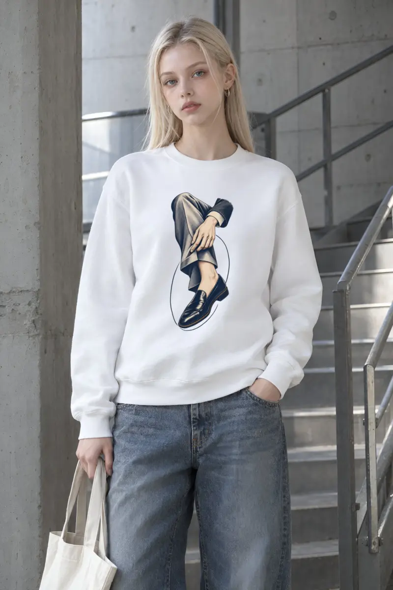 "Measured Poise" Heavy Blend Unisex Crewneck Sweatshirt