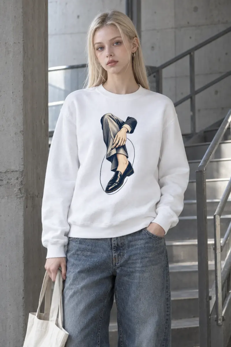 "Measured Poise" Heavy Blend Unisex Crewneck Sweatshirt