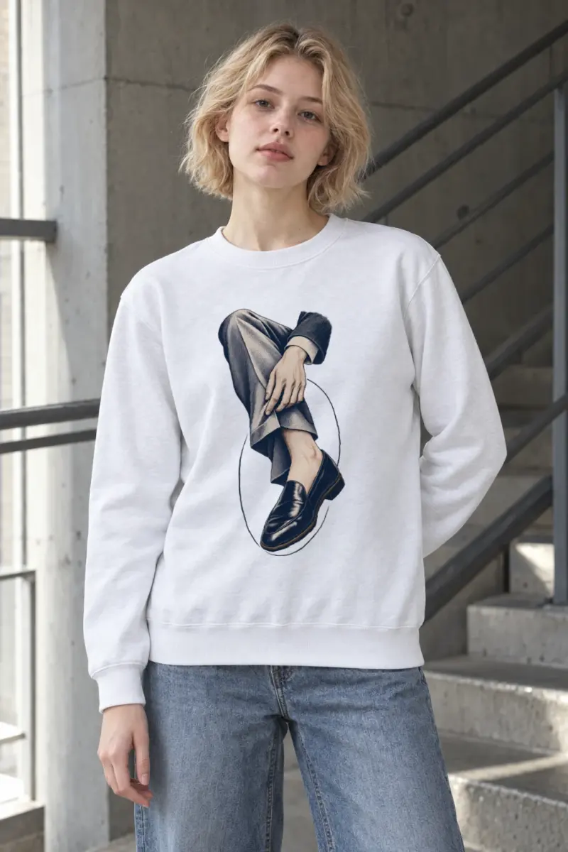 "Measured Poise" Heavy Blend Unisex Crewneck Sweatshirt