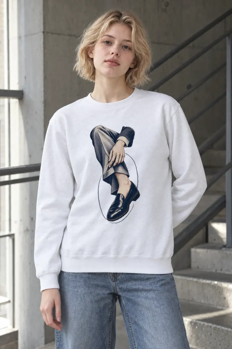 "Measured Poise" Heavy Blend Unisex Crewneck Sweatshirt