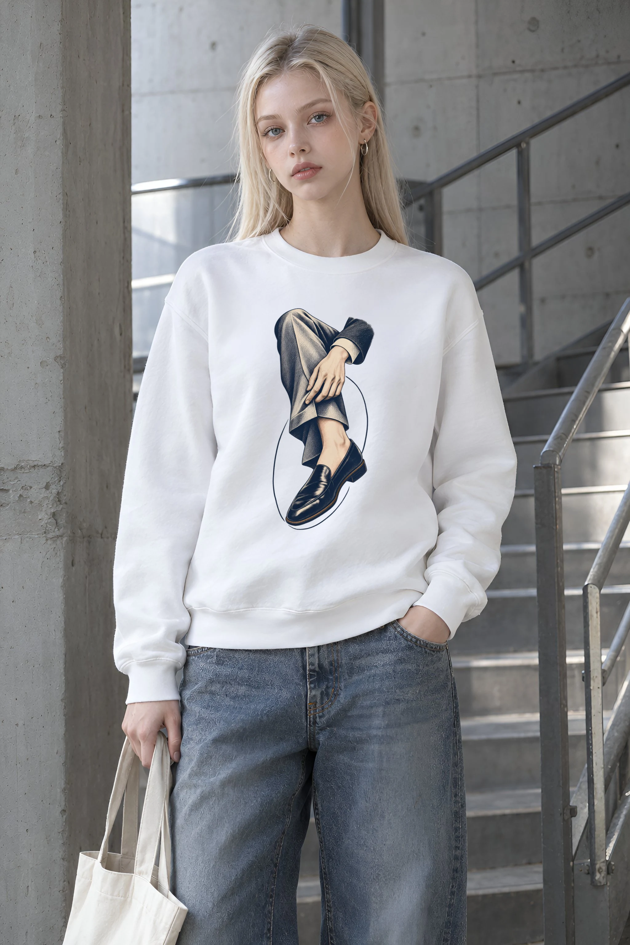 "Measured Poise" Heavy Blend Unisex Crewneck Sweatshirt