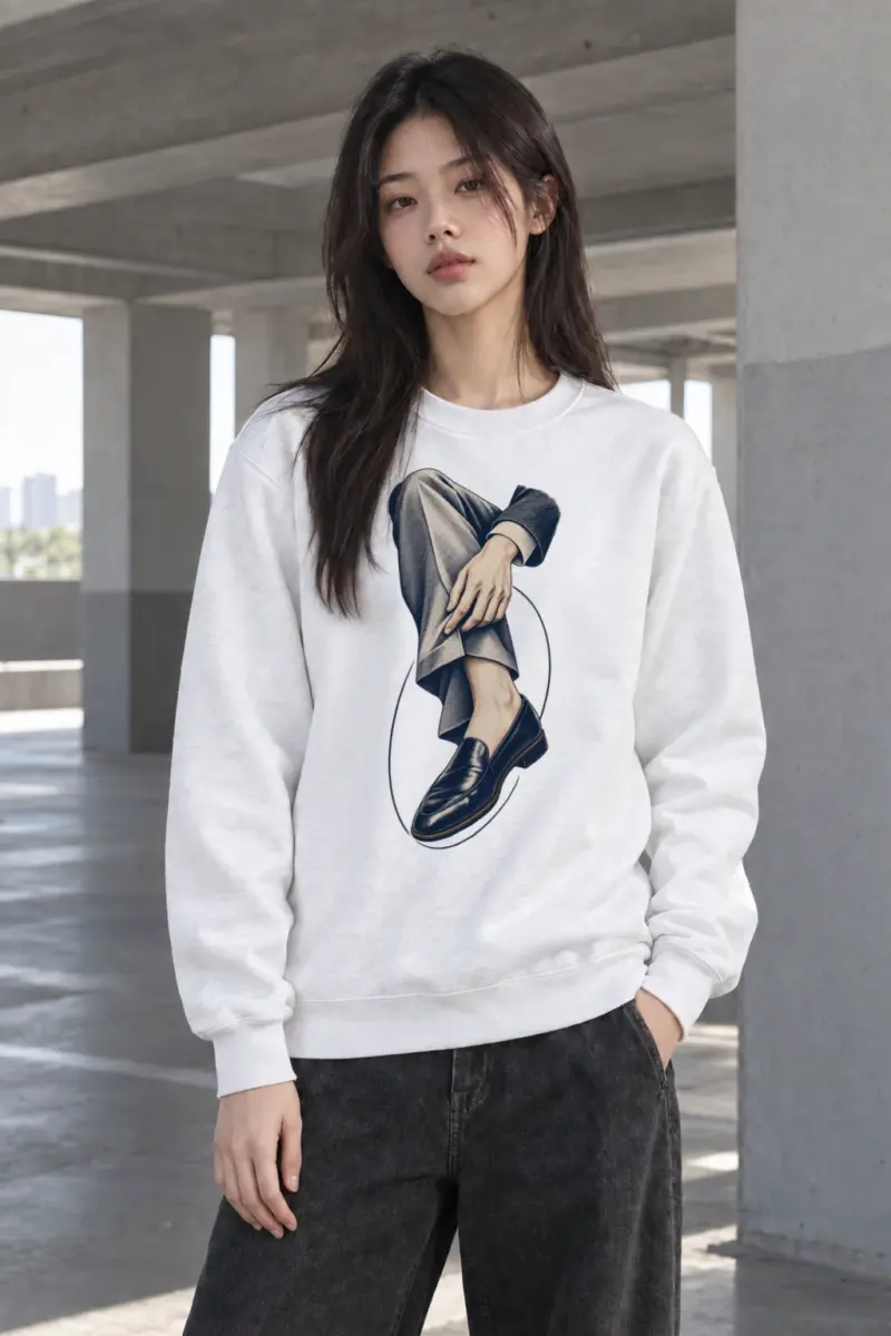 "Measured Poise" Heavy Blend Unisex Crewneck Sweatshirt | Gildan 18000