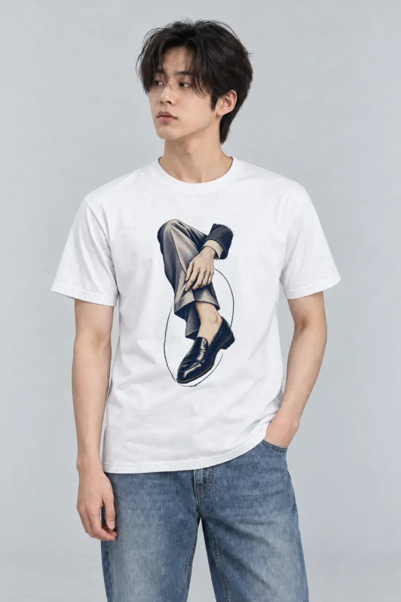 "Measured Poise" Heavyweight Unisex Crewneck T-shirt