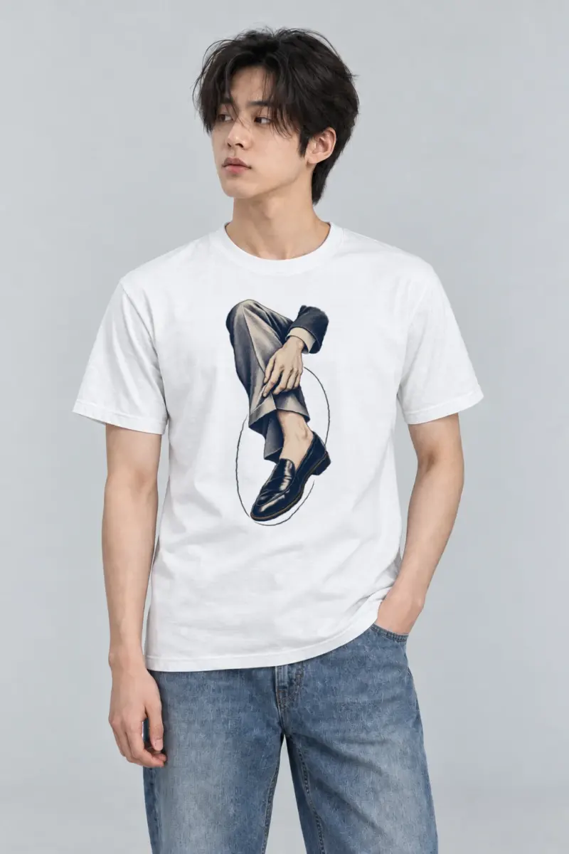 "Measured Poise" Heavyweight Unisex Crewneck T-shirt