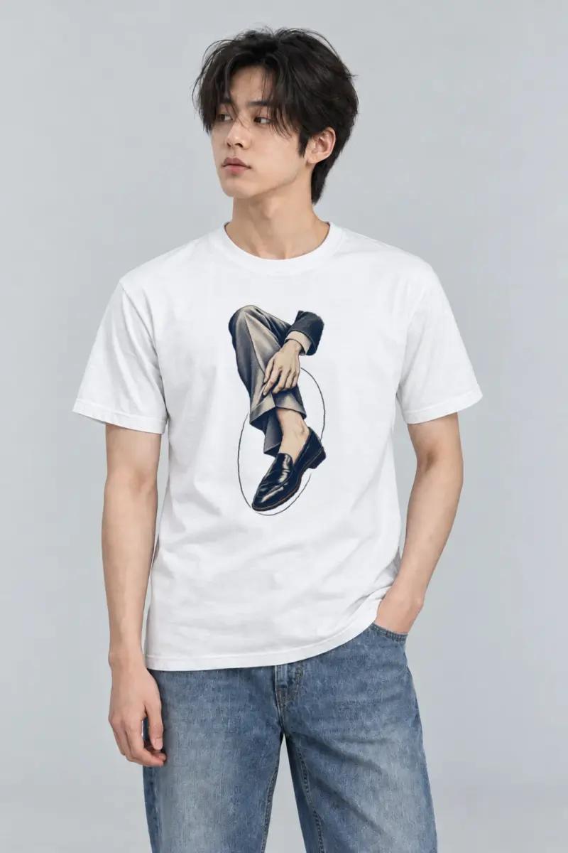 "Measured Poise" Heavyweight Unisex Crewneck T-shirt
