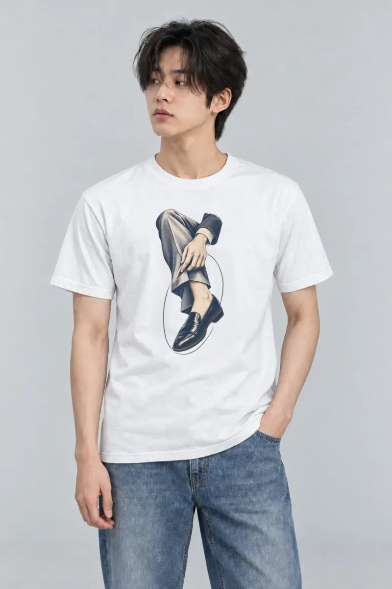 "Measured Poise" Heavyweight Unisex Crewneck T-shirt