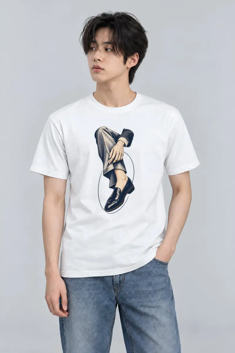 "Measured Poise" Heavyweight Unisex Crewneck T-shirt