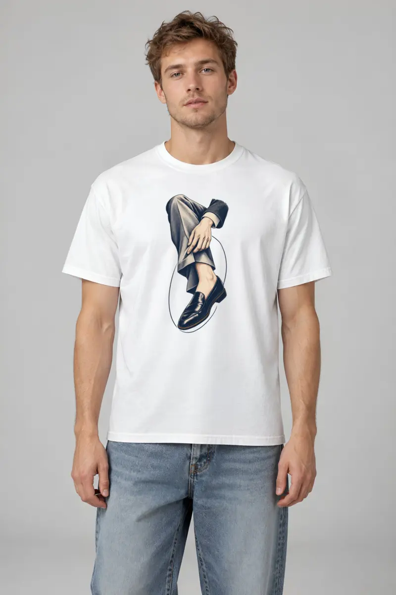"Measured Poise" Heavyweight Unisex Crewneck T-shirt