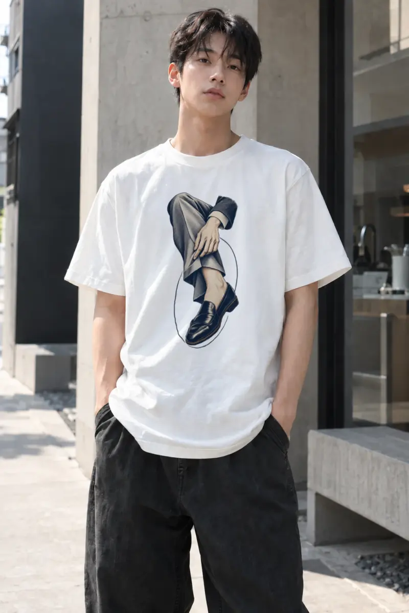 "Measured Poise" Heavyweight Unisex Crewneck T-shirt | Gildan 5000