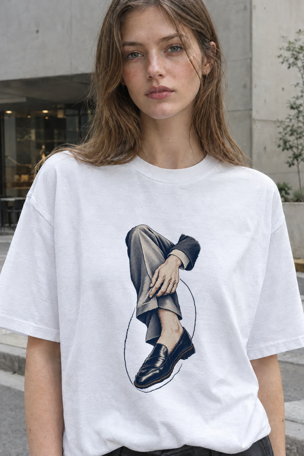 "Measured Poise" Heavyweight Unisex Crewneck T-shirt | Gildan 5000