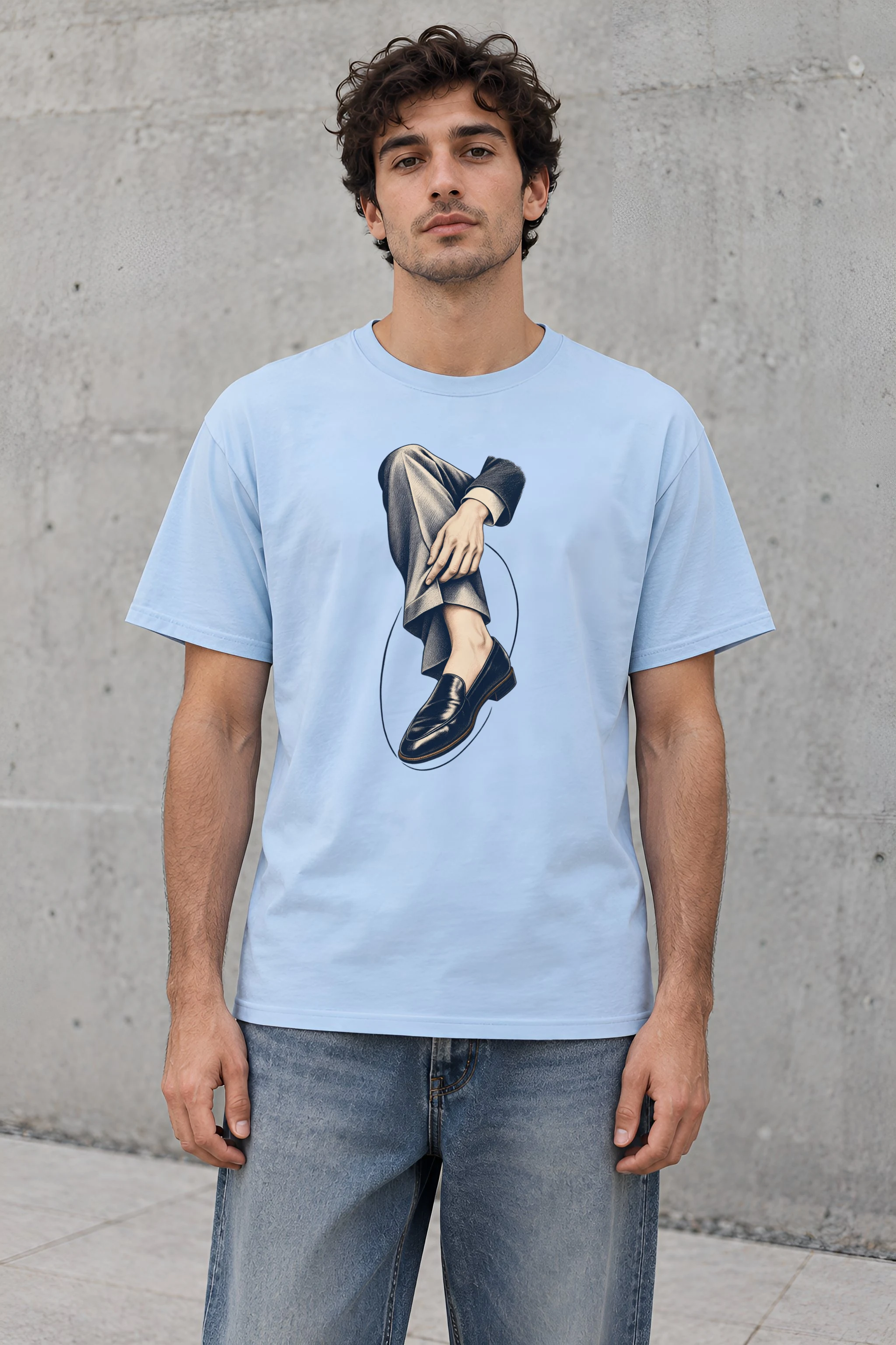 "Measured Poise" Heavyweight Unisex Crewneck T-shirt