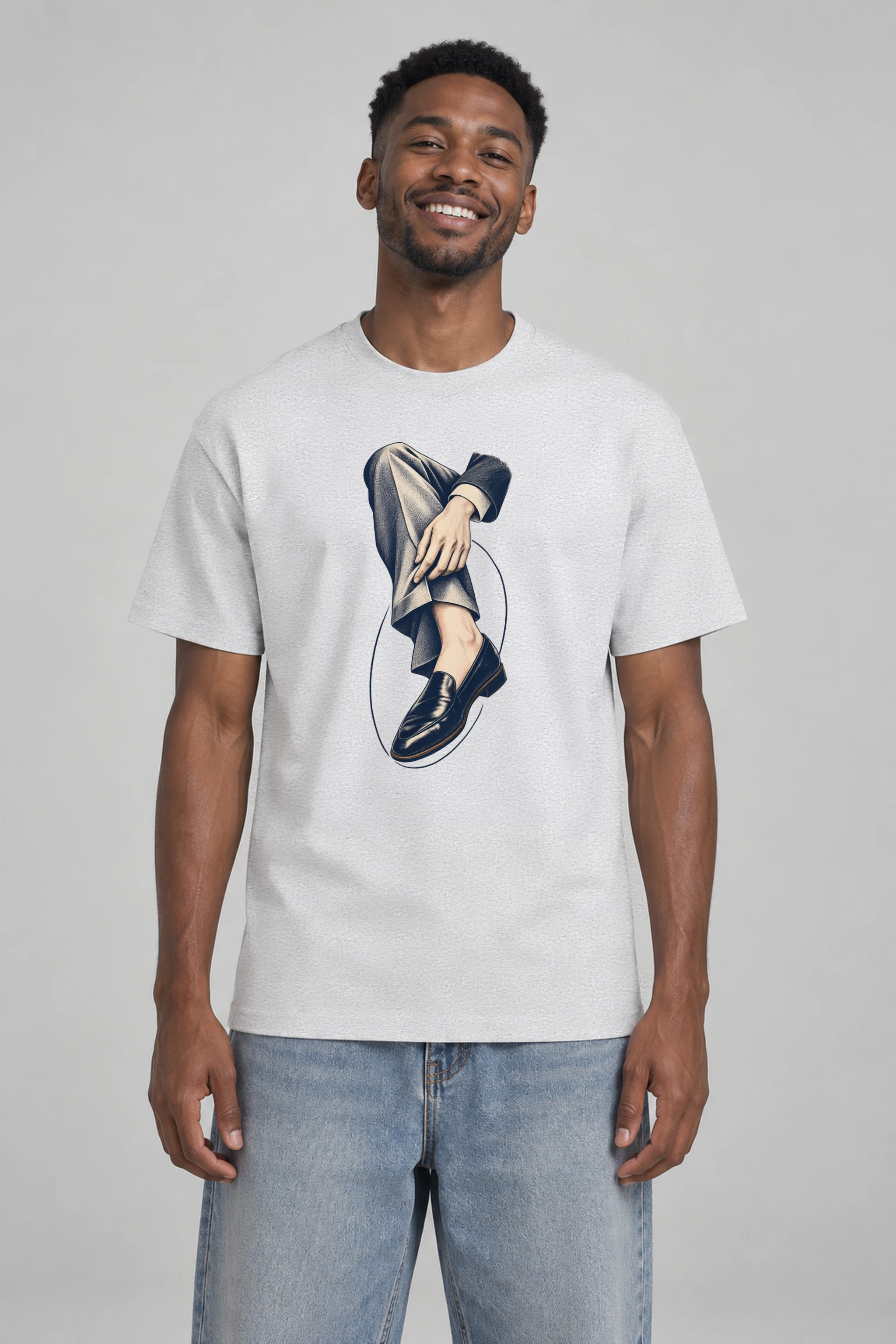 "Measured Poise" Heavyweight Unisex Crewneck T-shirt