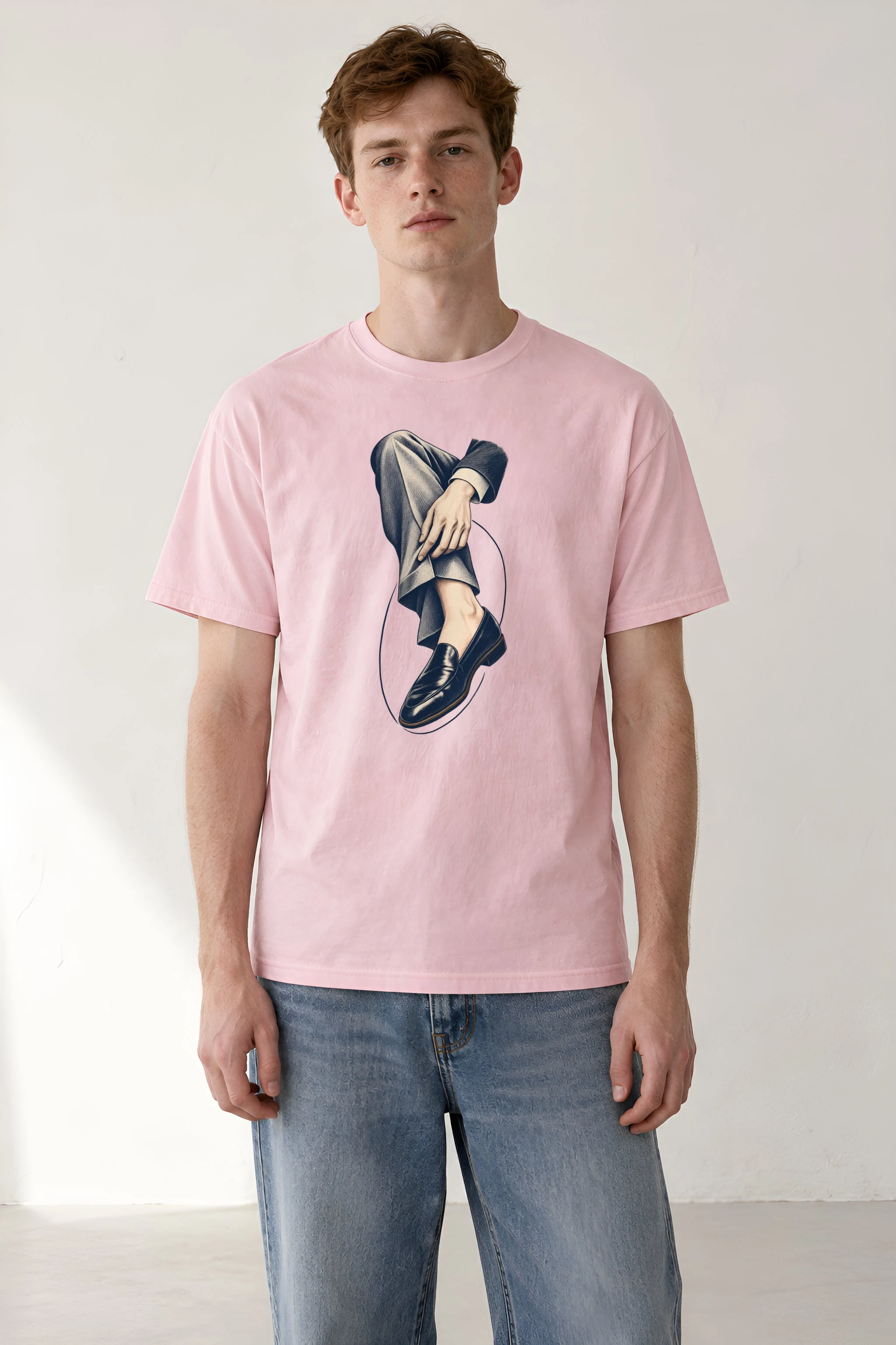 "Measured Poise" Heavyweight Unisex Crewneck T-shirt