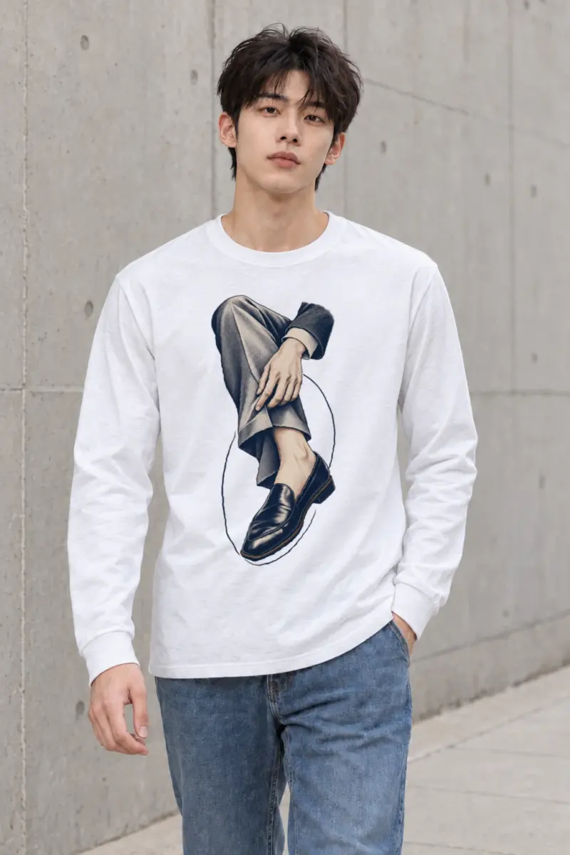 "Measured Poise" Unisex Longsleeve T-shirt | Gildan 2400