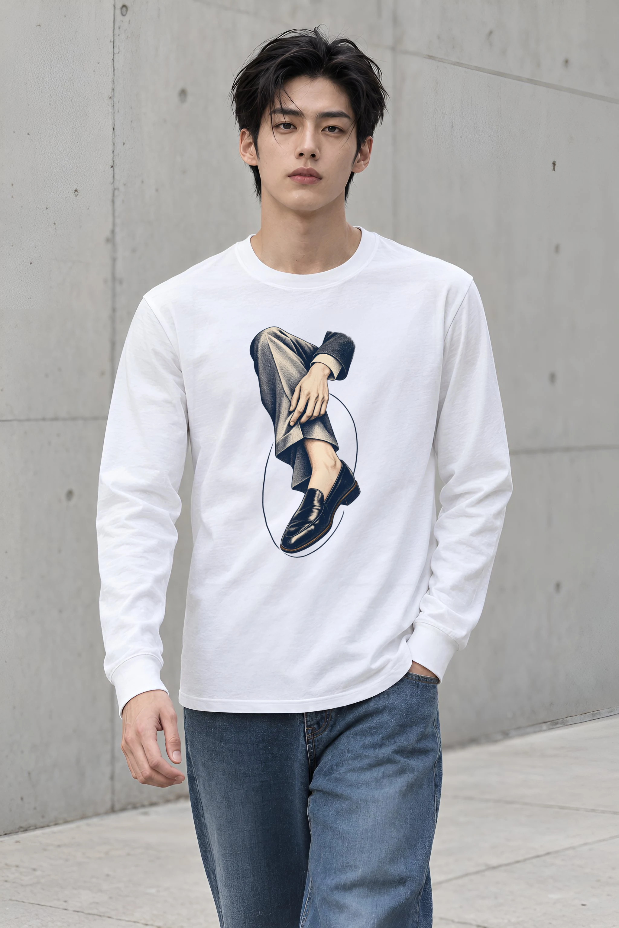 "Measured Poise" Unisex Longsleeve T-shirt