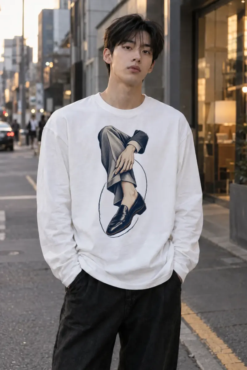 "Measured Poise" Unisex Longsleeve T-shirt | Gildan 2400