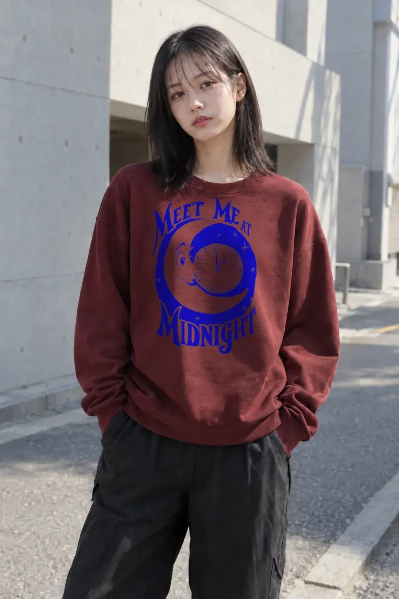 “Meet Me At Midnight” Heavy Blend Unisex Crewneck Sweatshirt | Gildan 18000