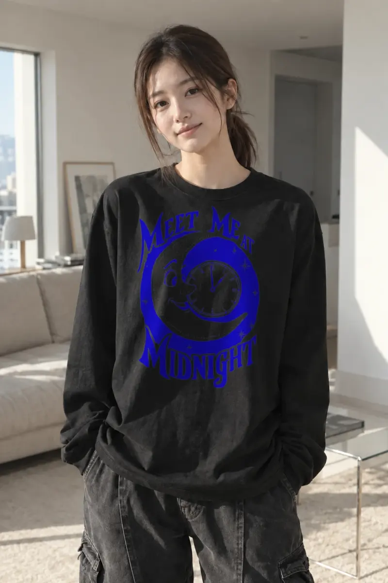“Meet Me At Midnight” Unisex Longsleeve T-shirt | Gildan 2400