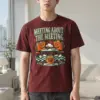 "Meeting About The Meeting" Heavyweight Unisex Crewneck T-shirt | Gildan 5000