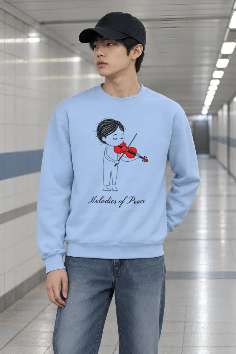 "Melodies Of Peace" Heavy Blend Unisex Crewneck Sweatshirt