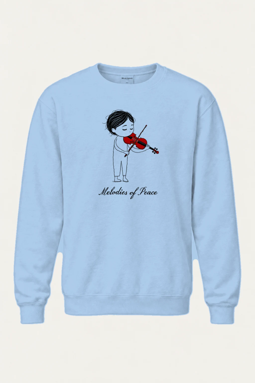 "Melodies Of Peace" Heavy Blend Unisex Crewneck Sweatshirt | Gildan 18000