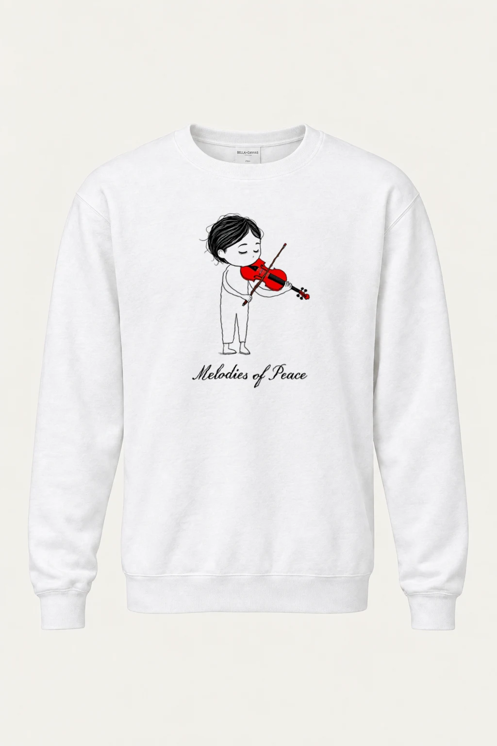 "Melodies Of Peace" Heavy Blend Unisex Crewneck Sweatshirt | Gildan 18000