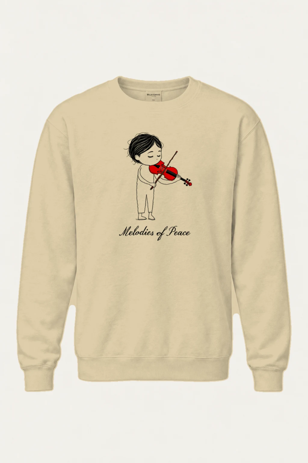 "Melodies Of Peace" Heavy Blend Unisex Crewneck Sweatshirt | Gildan 18000