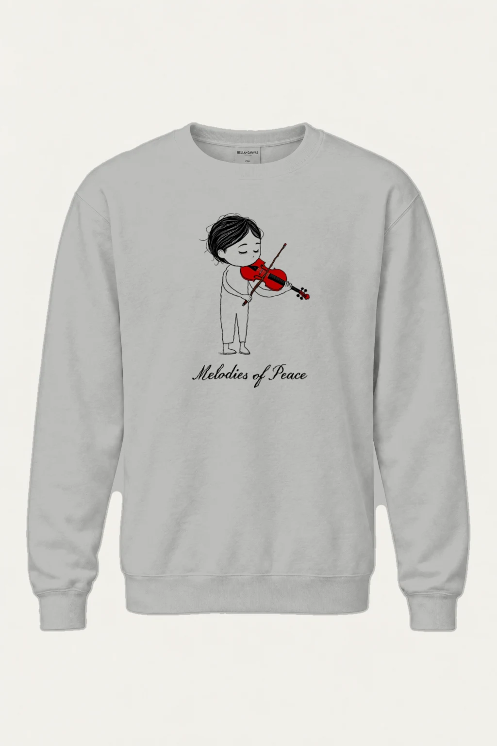 "Melodies Of Peace" Heavy Blend Unisex Crewneck Sweatshirt | Gildan 18000