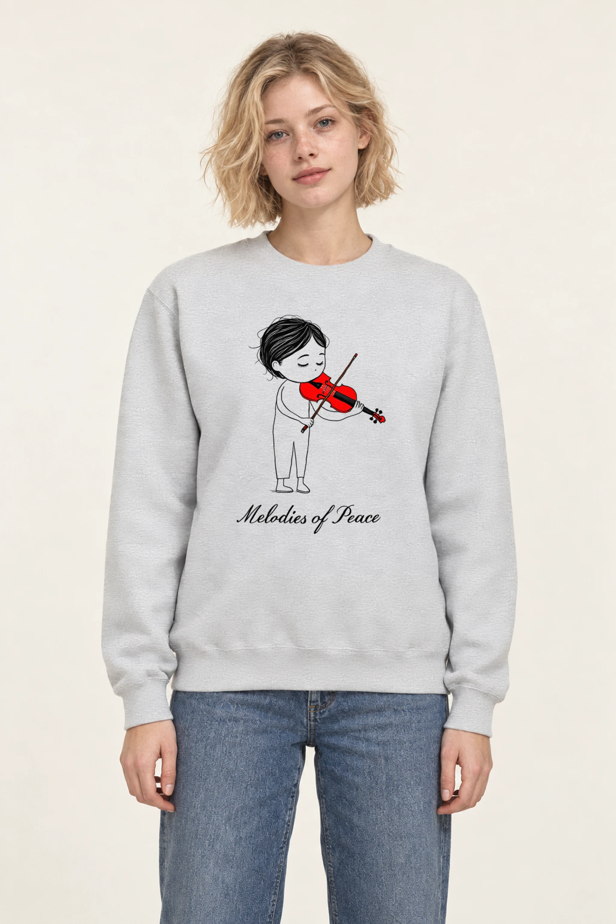 "Melodies Of Peace" 1 Crewneck Sweatshirt