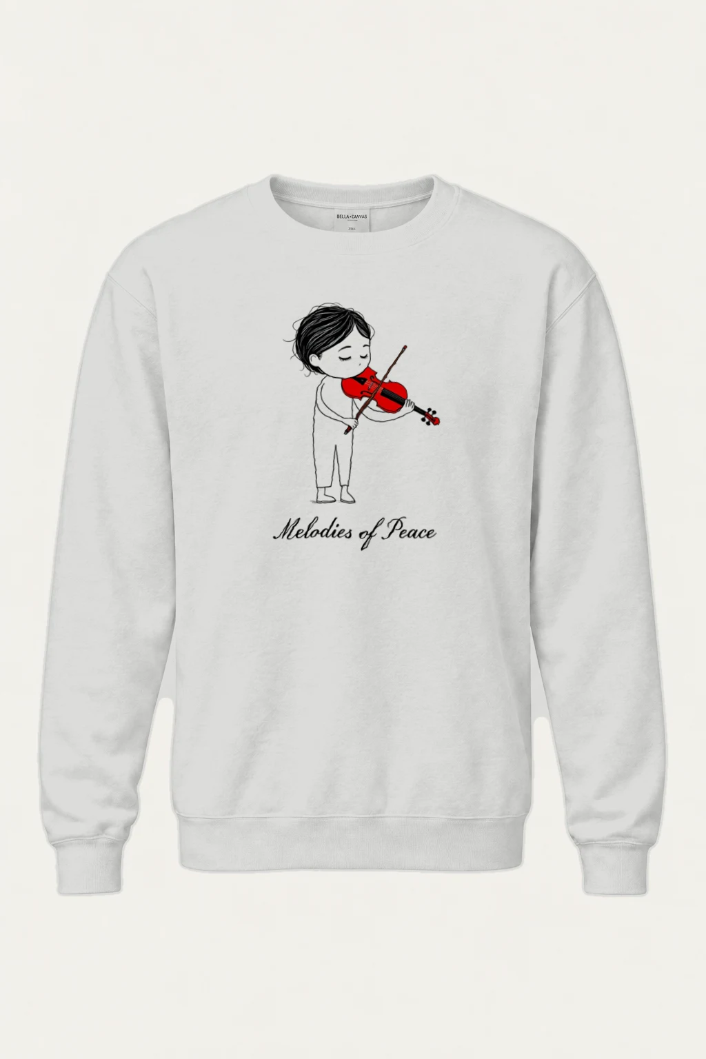 "Melodies Of Peace" Heavy Blend Unisex Crewneck Sweatshirt | Gildan 18000
