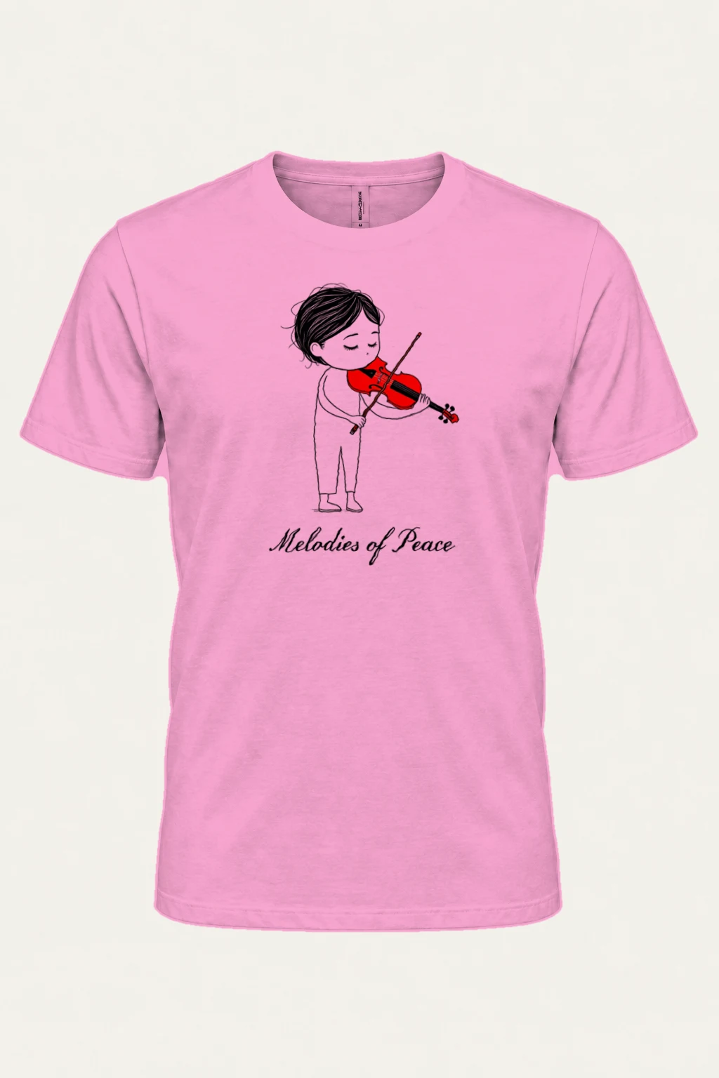 "Melodies Of Peace" Heavyweight Unisex Crewneck T-shirt | Gildan 5000